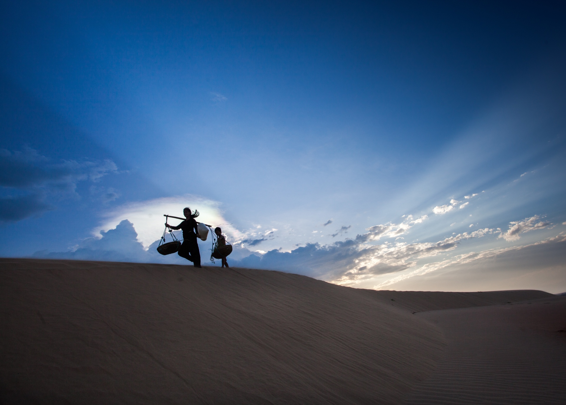 Walking through the Desert